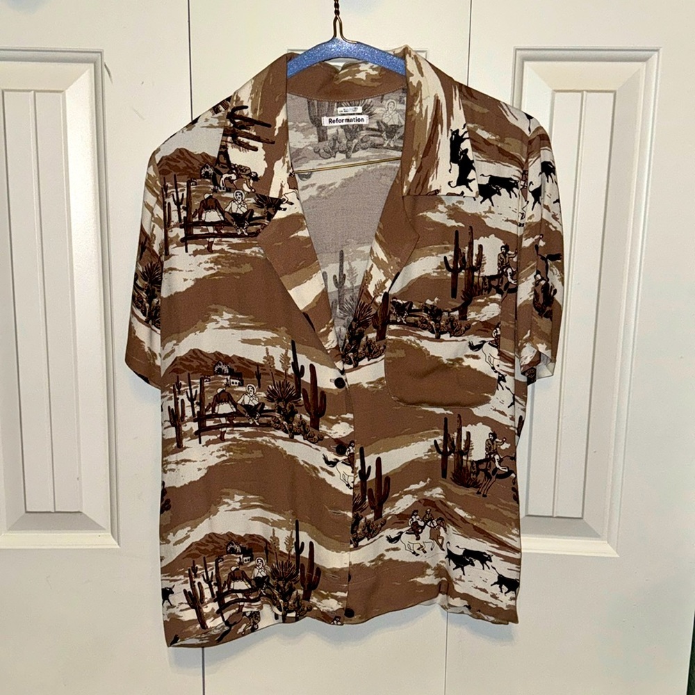 Reformation Cuba Button Down Shirt